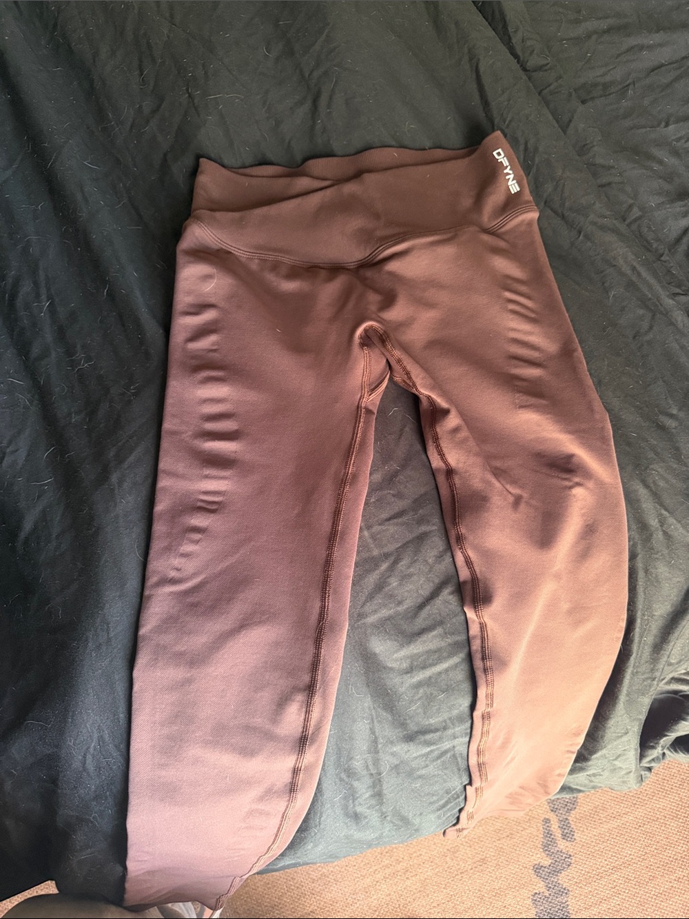 DFYNE High-Rise Brown Performance Leggings
